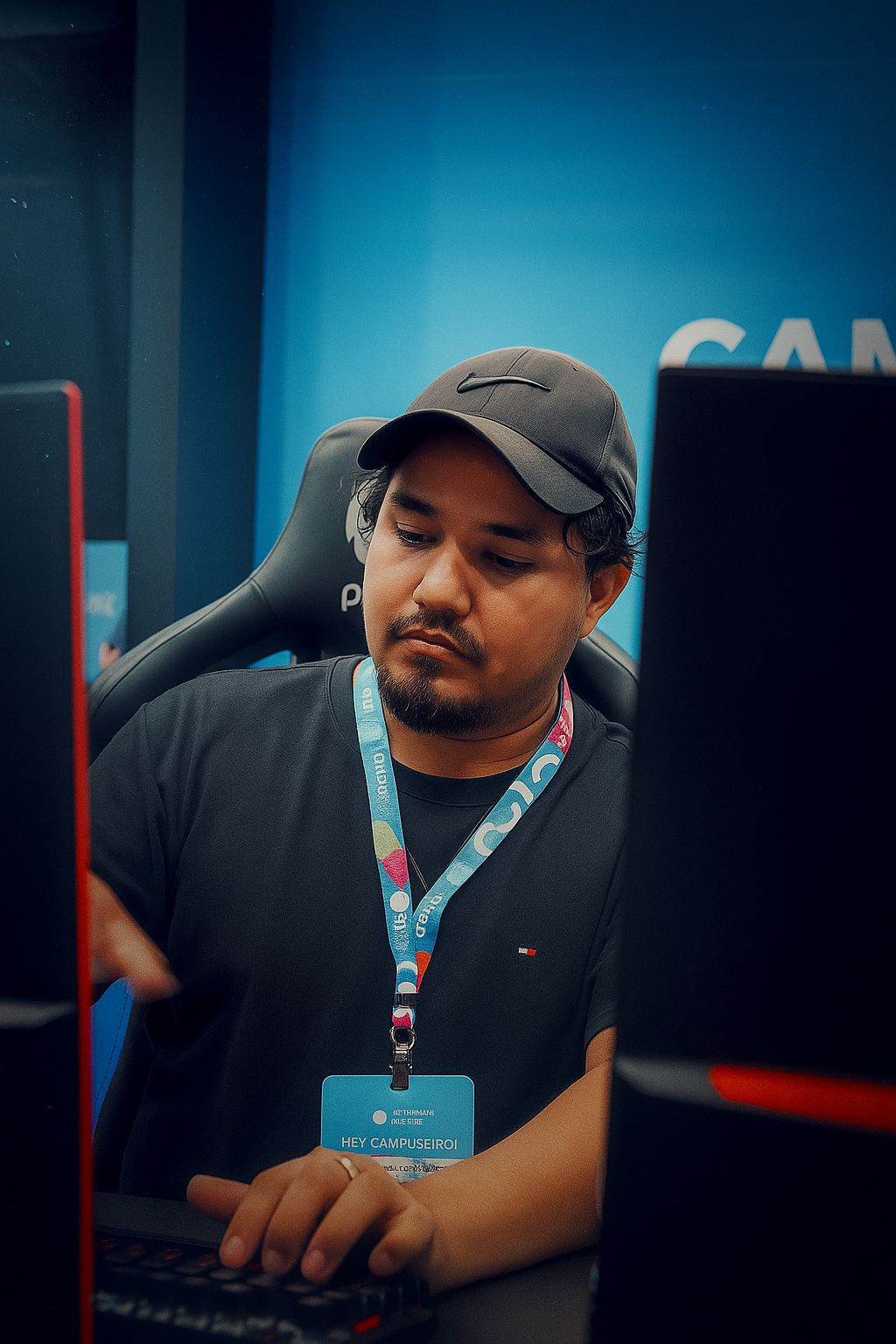 Leleco narrando um campeonato de e-sports